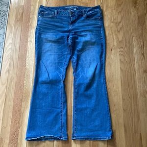American Eagle sz 16 wide leg boyfriend fit jean